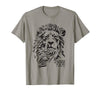 Christian Faith Apparel Lion of Judah Greater is He T-Shirt - Slate Grey