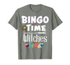 Bingo Time Witches Halloween Bingo Player Novelty Halloween Bingo Time Witches Funny Women Bingo Player T-Shirt - Olive