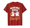 Dog Lover Spooky Grooming Groomer Attire Pet Groomer Funny Halloween Making Dogs Bootiful T-Shirt - Cranberry Red