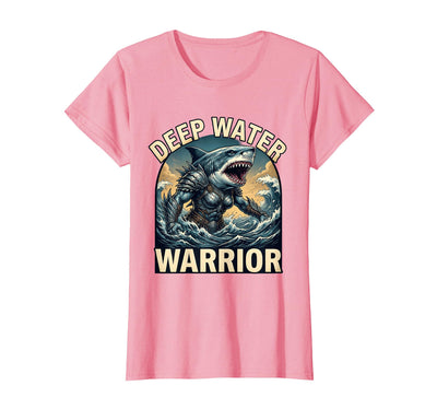 Deep Water Warrior Shark Women Design T-Shirt