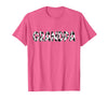 Cow Pattern Print Family Matching Birthday Shirts Cow Grandpa Birthday Family Matching Fathers Day Boy Girl T-Shirt - Pink