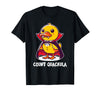 Funny Halloween Costume Count Quackula Funny Duck Halloween Costume T-Shirt - Black