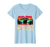 Grizzly Bear Mountain Forrest Nature Montana Grizzly Bear Mountain T-Shirt - Baby Blue