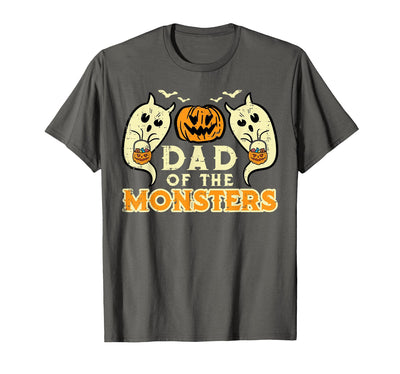 Mens Halloween Shirts For Dad Daddy Papa Men Halloween Dad of Monsters Funny Family Costume Papa Daddy T-Shirt