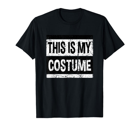 Vintage This Is My Costume Tshirt Bruh Party Retro This is My Costume Shirt Men Women Kids for Halloween T-Shirt - Black