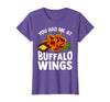 Homewise Shopper Buffalo Wings Buffalo Wings Funny Appetizer T-Shirt - Purple Heather