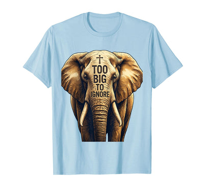 Mademark Too Big To Ignore Bold Elephant Graphic Design T-Shirt - Men