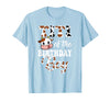 Titi of The Birthday Boy Cow Farm 1St Birthday Boy T-Shirt - Baby Blue