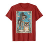 The Bulldog Mom Tarot Card Halloween Women Men Kid Retro Funny The Bulldog Mom Tarot Card Skeleton Halloween T-Shirt -
