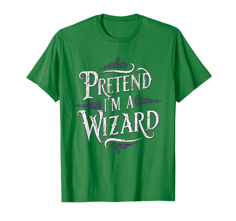 Halloween Costume Wizard Magic Pretend I'm A Wizard T-Shirt - Kelly Green