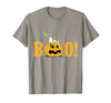Peanuts Halloween Boo Pumpkin T-Shirt - Slate Grey