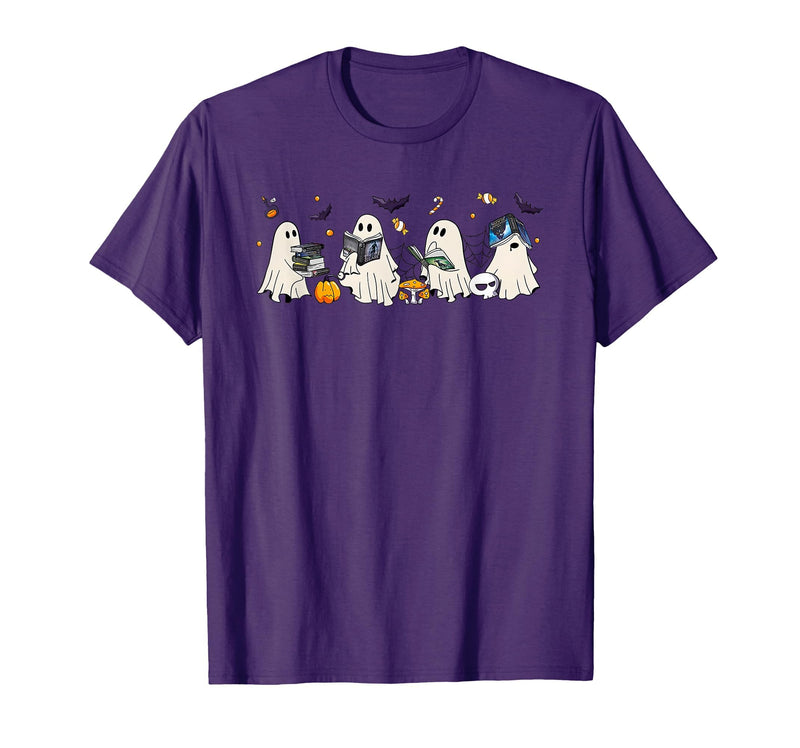 Bookish Ghost Throne Of Glass Halloween Tees Bookish Ghost Throne of Glass Halloween T-Shirt - Purple