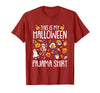 Halloween Shirts Costume Women Men Kids Pajama This is My Halloween Pajama Shirt Pumpkin Witch Skeleton T-Shirt - Cranberry