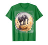 Mademark Elephant Balancing on Desert Rock Graphic T-Shirt - Men - Kelly Green