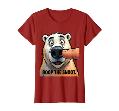 Boop The Snoot Funny Polar Bear Design T-Shirt