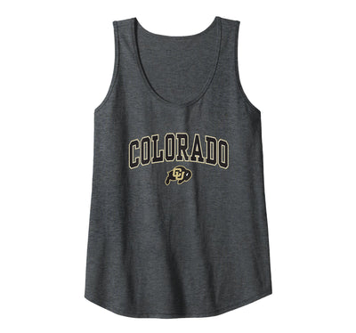 Elite Authentics Womens Colorado Buffaloes Womens Arch Over Tank Top