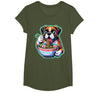 Noodle Ramen Boxer Dog Kawaii Anime Boxer Dog Ramen T-Shirt - Olive Green