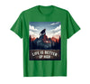 Mademark Life Is Better Up High Monkey Design T-Shirt - Men - Kelly Green
