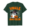 Halloween Family Matching Costume Boo Ghost Tee. Uncle Boo Crew Groovy Ghost Matching Family Halloween T-Shirt - Dark Green