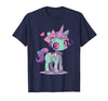 Kawaii Pastel Goth Creepy Cute Witchy Halloween Ts Kawaii Pastel Goth Creepy Cute Witchy Zombie Unicorn T-Shirt - Navy Blue