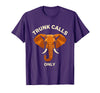 Mademark Trunk Calls Only Funny Elephant Design T-Shirt - Men - Purple