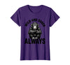 Mademark Wild and Sober Always Funny Monkey Design T-Shirt - Women - Purple