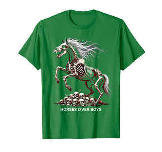 Mademark Horses Over Boys Equestrian Design for Women T-Shirt - Men - Kelly Green