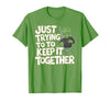 Halloween Tshirt Frankenstein Monster Costume Men Just Trying to Keep It Together Shirt Halloween Frankenstein T-Shirt -