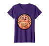 Mademark Tummy Ache Survivor Cute Stomach Bandage Graphic T-Shirt - Purple