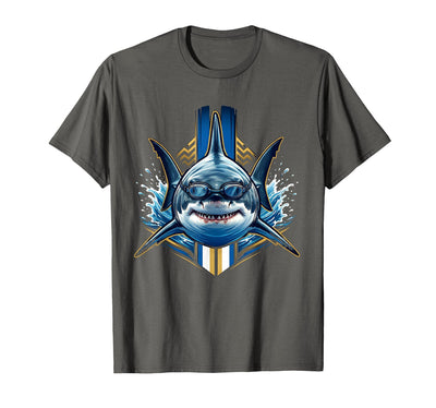 6th Grade Shark Swimmer Goggles Illustration T-Shirt