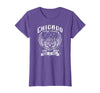 Camelot71 Chicago Classic Retro Vintage Illinois Windy Rock'n'Roll T-Shirt - Purple Heather