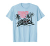 Summer vibes Highland cow t -shir t Summer Vibes Highland Cow T-Shirt - Baby Blue