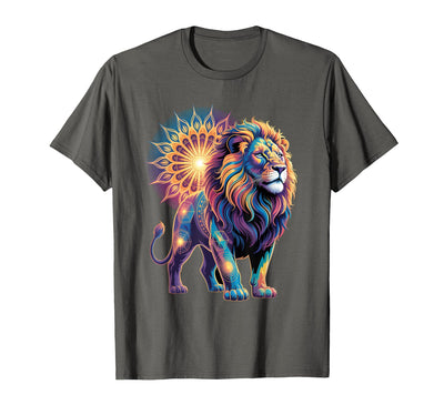 Sacred Geometry Lion Mandala T-Shirt