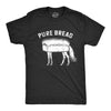 Funny for Men Food Joke for Guys with Funny Sayings Sarcastic T-Shirt in Heather Black - Purebread