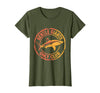 Mademark Gentle Giants Only Club Whale Shark Design T-Shirt - Olive Green