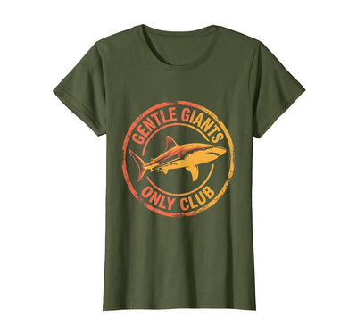 Gentle Giants Only Club Whale Shark Design T-Shirt