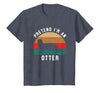Shirtbooth: Halloween 2019 Simple Halloween Costume Otter Lover Pretend I'm an Otter T-Shirt - Heather Blue