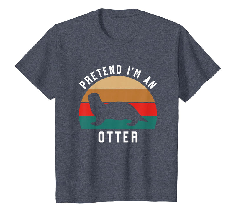 Shirtbooth: Halloween 2019 Simple Halloween Costume Otter Lover Pretend I'm an Otter T-Shirt - Heather Blue