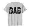 Fishing Gifts for Dad Father's Day Fisherman Fishing Dad Birthday Classic Bold Font Fish Daddy T-Shirt - Silver Grey