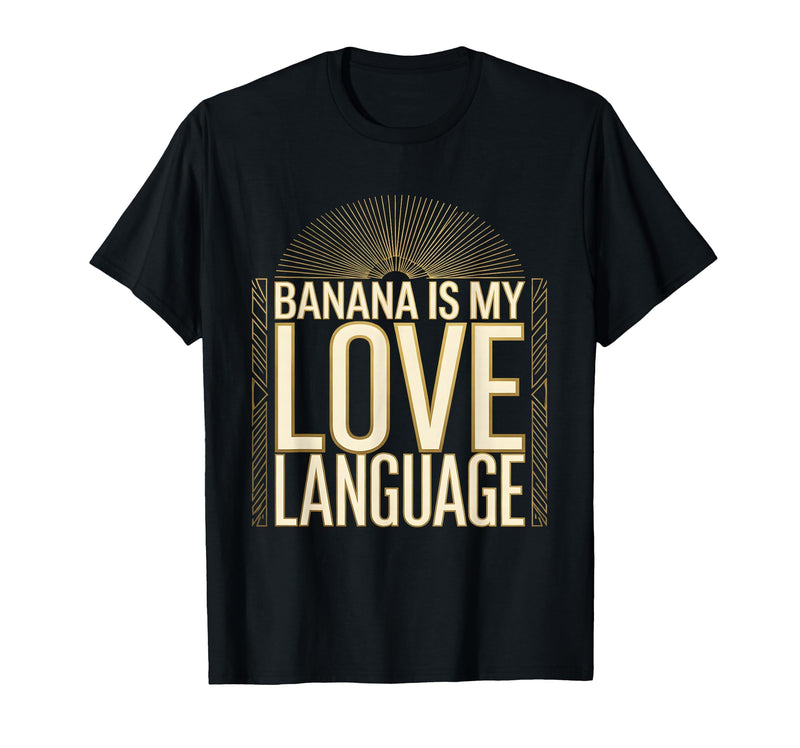 Mademark Banana Is My Love Language Monkey Design T-Shirt - Men - Black