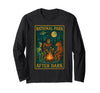 National Park After Dark Tee National Park After Dark: Alien Bigfoot Bear Camping Long Sleeve T-Shirt - Black