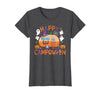 Spooky Camp-O-Ween Ghosts and Campfire Apparel Happy Camp-O-Ween Halloween Camping Ghosts and Campfires T-Shirt - Dark