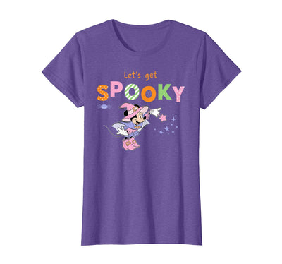 Disney Minnie Mouse Let's Get Spooky Cute Halloween Witch T-Shirt