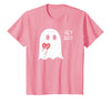 Halloween Ghosts & Stuff Clothing Hey Boo Ghost Heart Hand Sign Cute Halloween Spooky Season T-Shirt - Pink