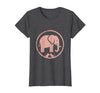 Mademark Be Kind Elephant and Mouse Gentle Touch Design T-Shirt - Women - Dark Heather Grey