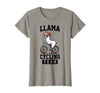 Bicycle Riding Animals Co. Llama Cycling Team Riding Bicycle T-Shirt - Slate Grey