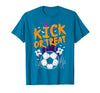 Halloween Shirts For Women Men Kids Boys Girls Halloween Soccer Kick Or Treat Football Costume Boys Kid Men T-Shirt -