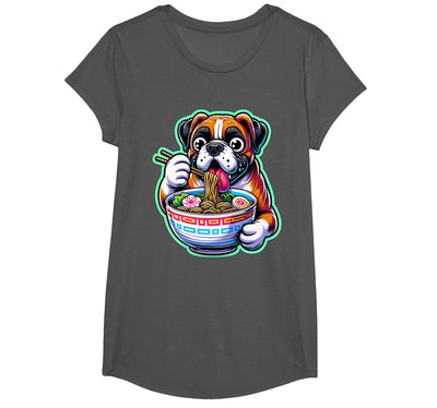 Noodle Ramen Boxer Dog Kawaii Anime Boxer Dog Ramen T-Shirt