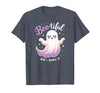 Mademark Ghost & Spirits - Ghost (99 Problems All) T-Shirt - Heather Blue-boo-tiful and I Know It