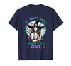 CCHT Dialysis Technician My Broom Broke So Now I'm a CCHT Dialysis Tech Halloween T-Shirt - Navy Blue